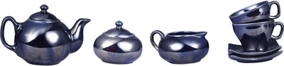 

Caffeine Black Ferrous Stoneware(Black, Pack of 7)