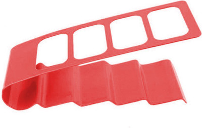 

Muren 4 Compartments Plastic remote holder(Red)