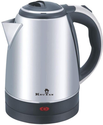 

Krutan Multifunction EK776420KR Best Designed Electric Water Heating Kettle 1.8 Lt with 360" Rotation,Hinged Lock to Enjoy Instant Hot & Appetizing Drinks Electric Kettle(1.8, Silver)