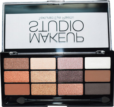 

Sivanna Colors Makeup Studio Textured Eye Palette With Brush For Woman(Textured ) 18 g(Multi)