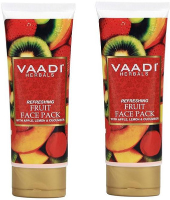 

Vaadi Herbals Refreshing Fruit Pack with Apple, Lemon & Cucumber (120 gms x 2)(240 g)