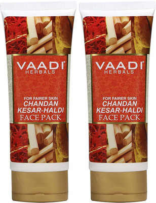 

Vaadi Herbals Chandan Kesar Haldi Fairness Face Pack (120 gms x 2)(240 g)