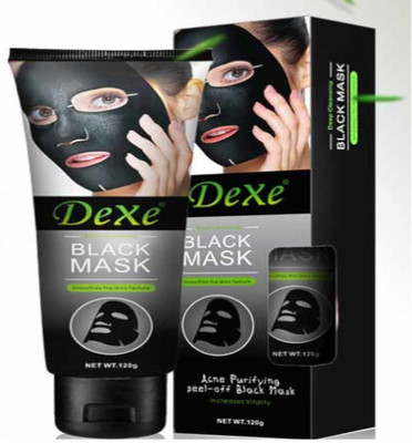 

Dexe Charcoal Peel Off Face Mask For Blackheads & Deep Pores Cleansing Made with China Clay For Men & Women, Blackhead Remover Mask(120 g)
