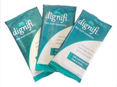 

Dignifi Bath Wipes with Aloe Vera & Olive Oil for complete bath for bedridden patients.(Pack of 3)