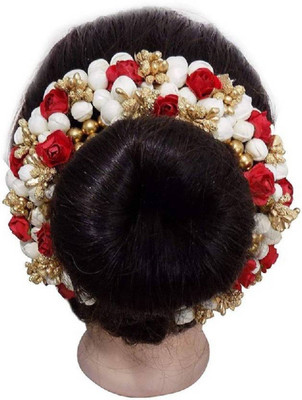 

Bueno Hair Accessories, Artificial Hair Gajra For Bun Decoration For Women And Girls Wedding Use, Pack Of 1 Bun(Multicolor)