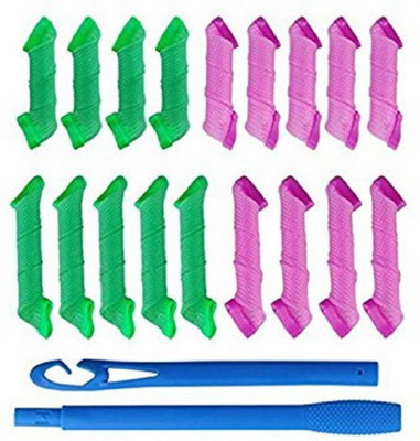 

Prime Extra Long Spiral Curls Hair Curling Roller For Women & Girls, 18 Pcs, Multicolor Hair Accessory Set(Multicolor)