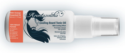 

Aromazotika Men's Beard & Hair Growth Tonic Oil with Orange Cooling Effect (50ML)100% Pure & Natural - By Aromazotika. FAST HAIR GROWTH TONIC. Hair Oil(50 ml)