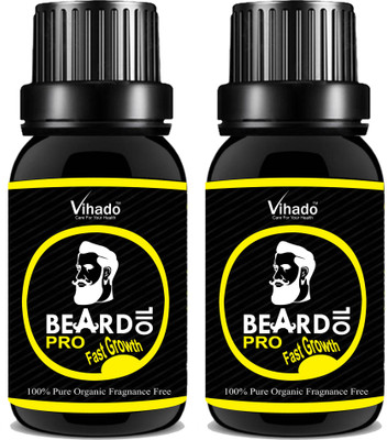 

VIHADO Beard Growth Oil PRO fast growth 15 ml (Pack of 2) Hair Oil(15 ml)