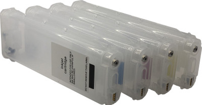 

UV H10(280ML) C4844A HP 82 (280ML) C4911A/12A/13A REFILLABLE CARTRIDGE WITH AUTO RESET CHIP (ARC) FOR USE IN HP DESIGN JET 500/500PS/800/800PS/815MF Multi Color Ink(Black, Cyan, Magenta, Yellow)
