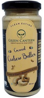 

Green Canteen Coconut Cashew Butter 220GM (No Artificial Sugar, No Impurities, No Artificial Colour, No Added Preservatives) 220 g