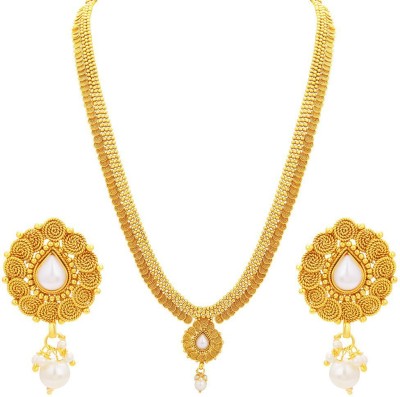 Sukkhi Alloy Gold-plated Gold Jewellery Set(Pack of 1)