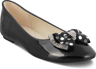 

KITTENS Girls Slip on Ballerinas(Black