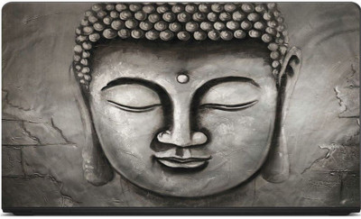 

FineArts Printed on 3M Vinyl, Premium Quality, HD, UV Printed, Laminated, Bubble Free, Scratchproof, Washable, Easy to Install Laptop Skin/Sticker/Vinyl/Cover for 13.1, 13.3, 14.1, 14.4, 15.1, 15.6 inches (LordBuddhaGrey-design) vinyl Laptop Decal 15.6