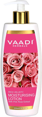 

Vaadi Herbals Rich Velvety Moisturising Lotion with Pink Rose Extract (350 ml)(350 ml)