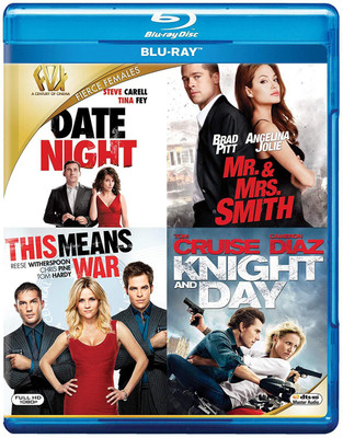

Fierce Females - 4 Movies Collection: Date Night + Mr. & Mrs. Smith + This Means War + Knight and Day (4-Disc Box Set)(Blu-ray English)