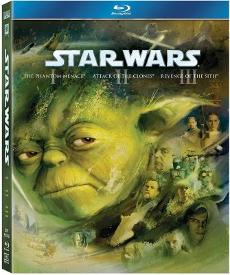 Star Wars: Prequel Trilogy - Episode I: The Phantom Menace + Episode II: Attack of the Clones + Episode III: Revenge of the Sith (3-Disc Box Set)(Blu-ray English)