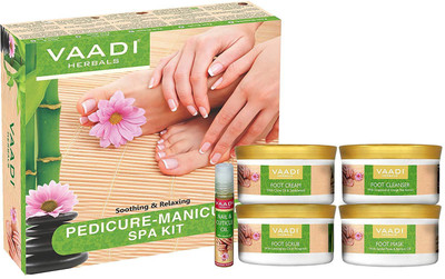 

Vaadi Herbals Pedicure Manicure Spa Kit - Soothing & Refreshing (640 gms)(640 g, Set of 5)