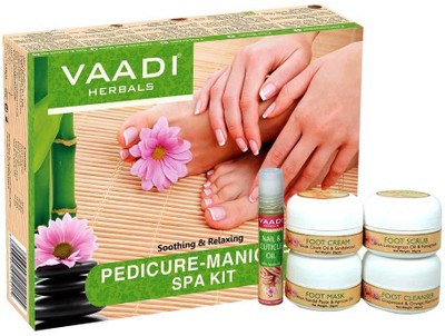 

Vaadi Herbals Pedicure Manicure Spa Kit - Soothing & Refreshing (135 gms)(135 g, Set of 5)