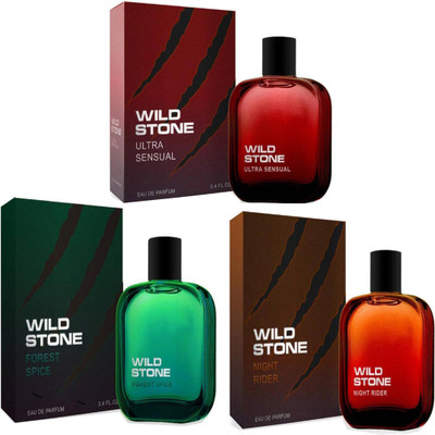 Wild Stone ULTRA SENSUAL PERFUME 50ml + FOREST SPICE PERFUME 50ml + NIGHT RIDER PERFUME 50 - PACK OF 3 Eau de Parfum - 50 ml(For Men)