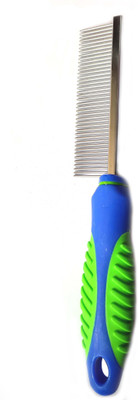 

Pet Needs Pet Comb Stainless Steel Pin Dog Grooming Brush With Soft Grip Handle Basic Comb for Dog
