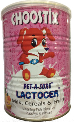 

Choostix Petasure LactoPure Milk, Cereals & Fruits Fruit 400 g Dry Dog Food