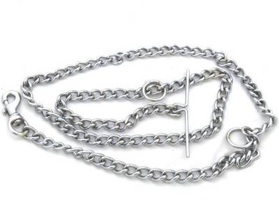

UDAK High Quality Stainless Steel Dog Collar Chain & Leash 152 cm Dog Chain Leash(Silver)