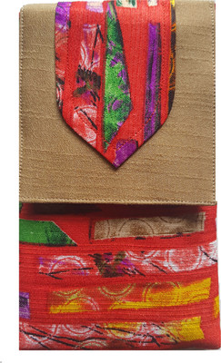 

Mahadev Exports Brocade Mobile Cover/ pouch with zip behind and hook Mobile Pouch(Multicolor)