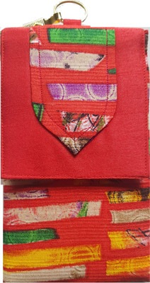 

Mahadev Exports Brocade Mobile Cover/ pouch with zip behind and hook Mobile Pouch(Multicolor)
