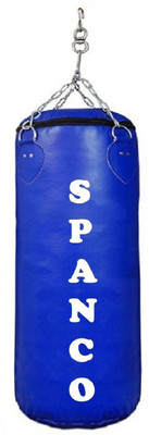 

SPANCO 4.0 Feet Long, PU Material, Blue Color, Filled with Hanging Chain Hanging Bag(4.0, 48 kg)