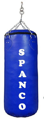 

SPANCO 2.5 Feet Long, PU Material, Blue Color, Filled with Hanging Chain Hanging Bag(2.5, 30 kg)