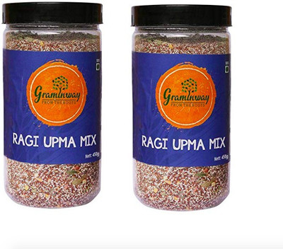 

Graminway GLUTEN FREE RAGI UPMA MIX Pack of 2- 900 g