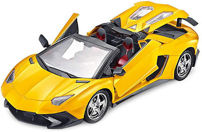 

Pacific Toys Rechargeable Remote Control LED Toy Car, Yellow(Multicolor)