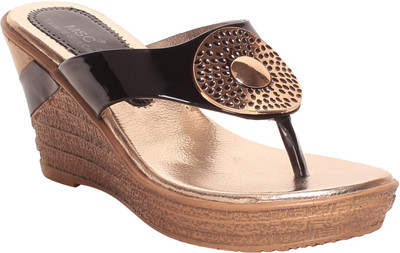 MSC Women Black Sandals