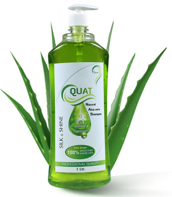 

Quat Natural Aloe vera Shampoo Smoother & Shiner Hair Daily Usages(1000 ml)