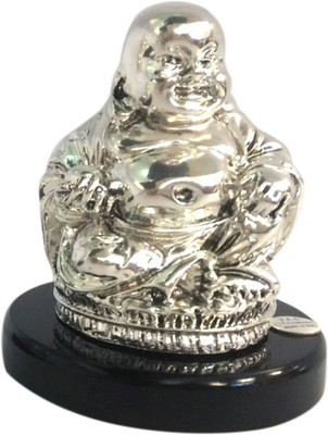 

Treta Small Fatty Laughing Buddha Decorative Showpiece - 8 cm(Silver Plated, Silver)