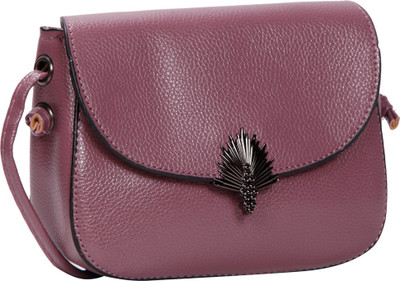 

Bagkok Women Casual Purple PU Sling Bag