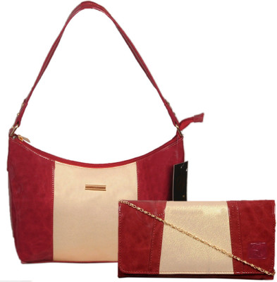 

Anemone Women Casual Maroon PU Shoulder Bag