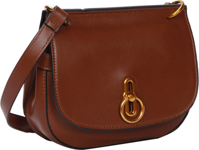 Bagkok Women Casual Tan PU Sling Bag