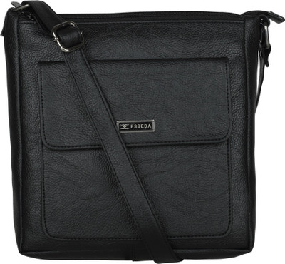

ESBEDA Women Casual Black Synthetic Leather Sling Bag