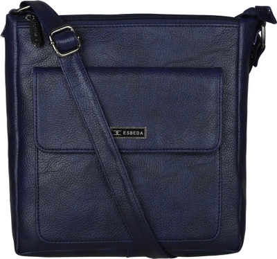 

ESBEDA Women Casual Blue Synthetic Leather Sling Bag