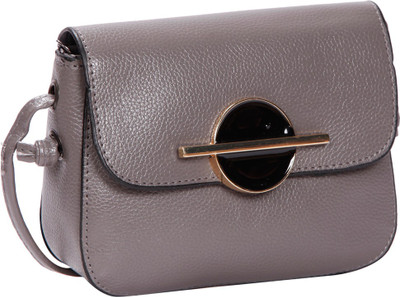 

Bagkok Women Casual Grey PU Sling Bag