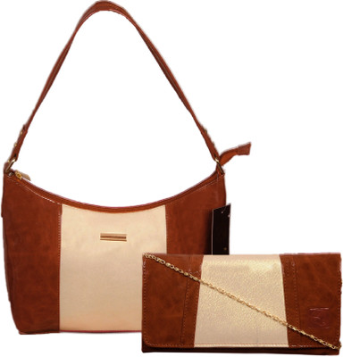 

Anemone Women Casual Brown PU Shoulder Bag