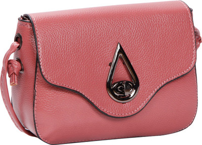 

Bagkok Women Casual Pink PU Sling Bag