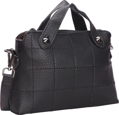 

Bagkok Women Casual Black PU Sling Bag
