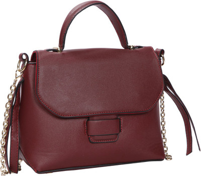 

Bagkok Women Casual Maroon PU Sling Bag