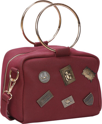 

Bagkok Women Casual Maroon PU Sling Bag