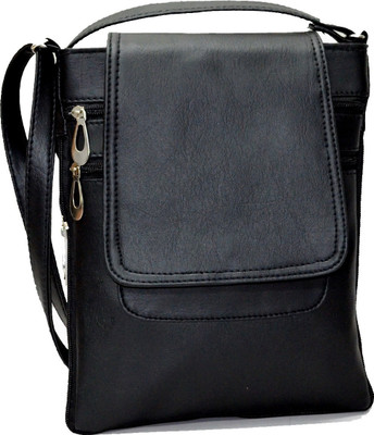 

Svaan Women Casual Black PU Sling Bag