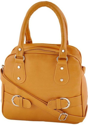 

RAINBOW ARTS Women Evening/Party, Casual Tan PU Hand-held Bag