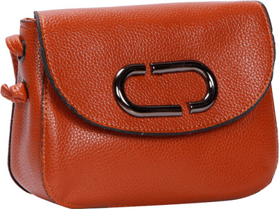 

Bagkok Women Casual Tan PU Sling Bag