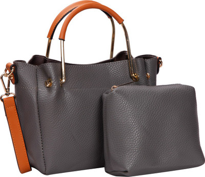 

Bagkok Women Casual Grey PU Sling Bag